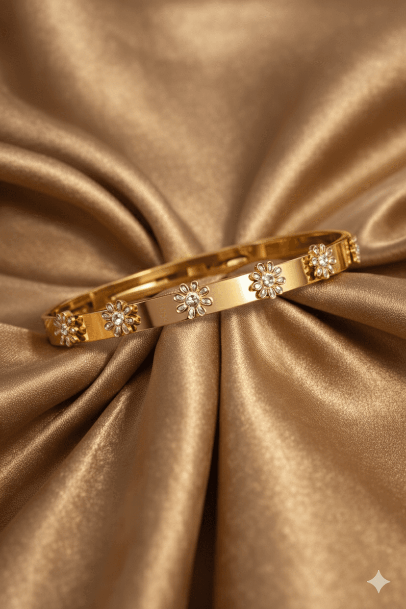 FLOWER STUDDED BRACELET